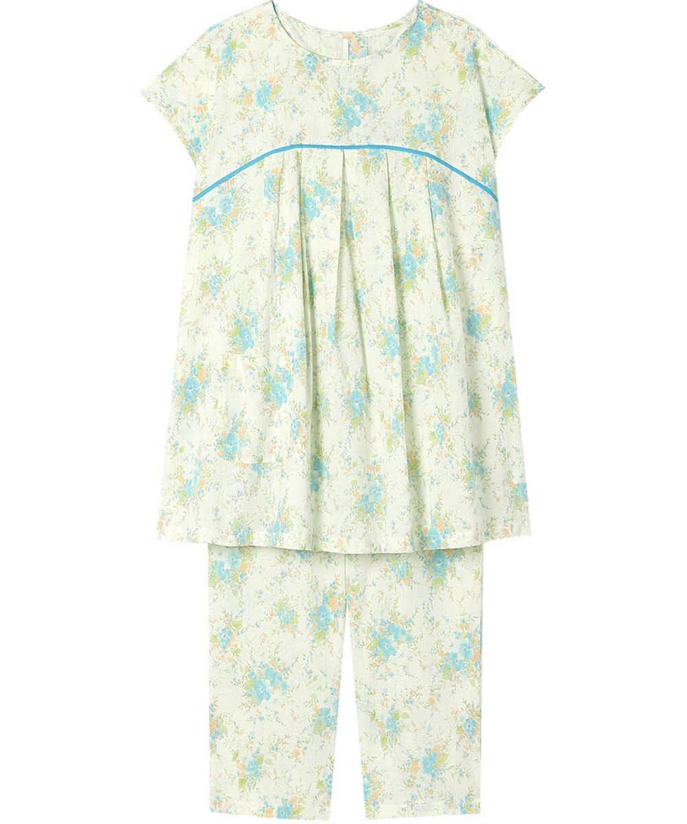 Wing パジャマ 3分袖 半袖 8分丈 綿100%(本体) 楊柳素材 夏 レディース EP8078 ウイング／ワコール 