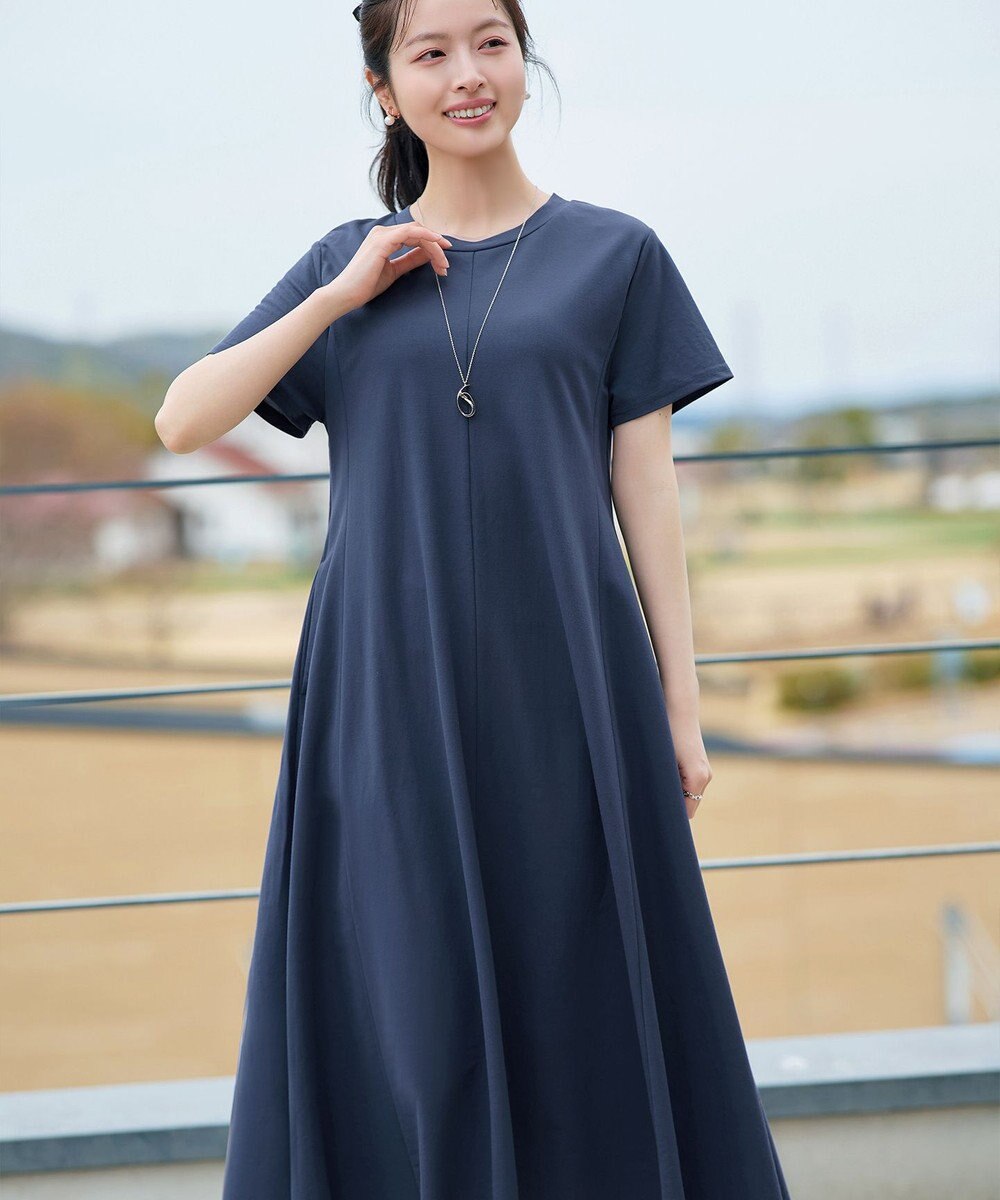 Tiaclasse L 【おのののかさん着用】冷凛(ひやりん)カノコAラインフレアワンピース 