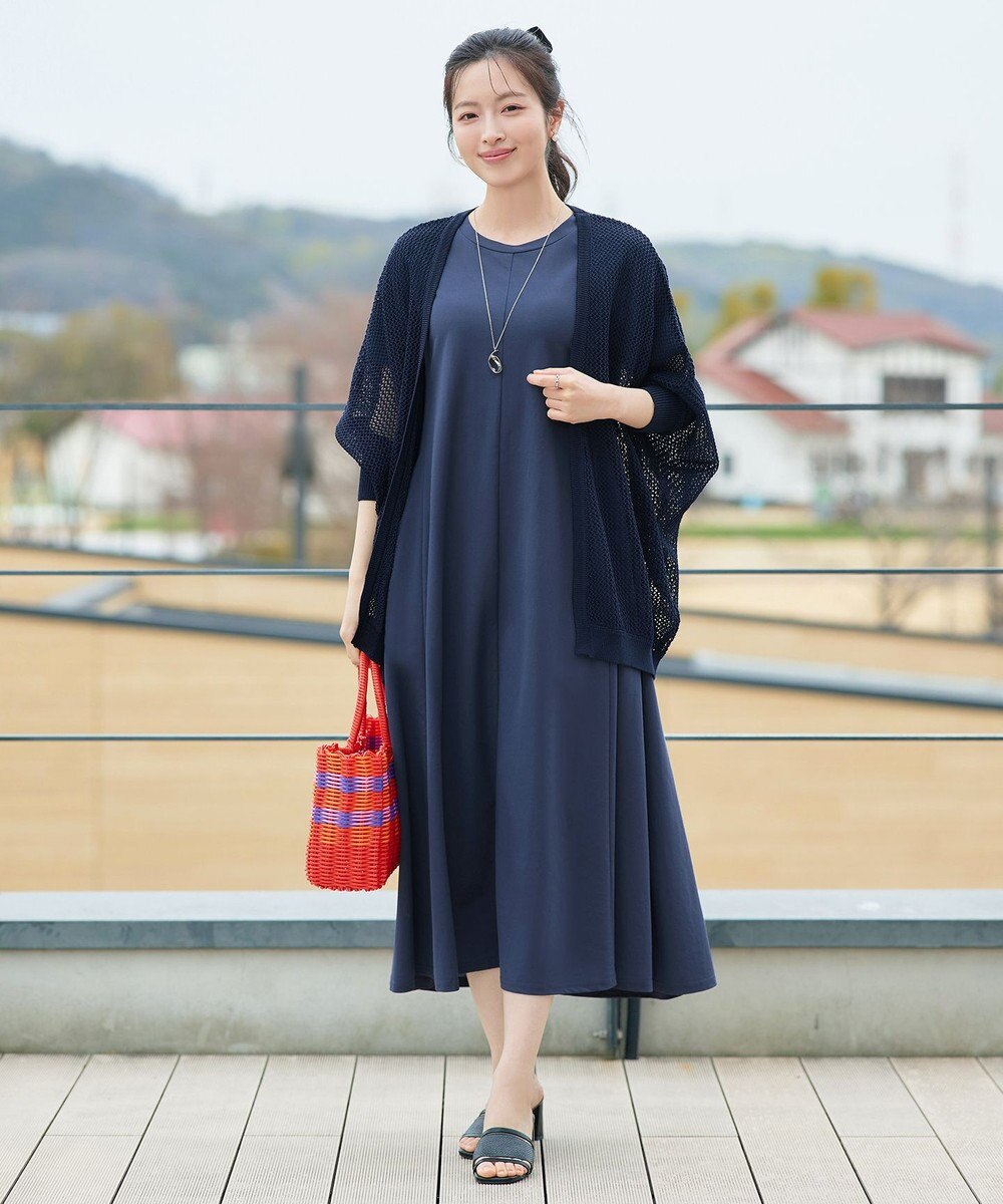 Tiaclasse L 【おのののかさん着用】冷凛(ひやりん)カノコAラインフレアワンピース 