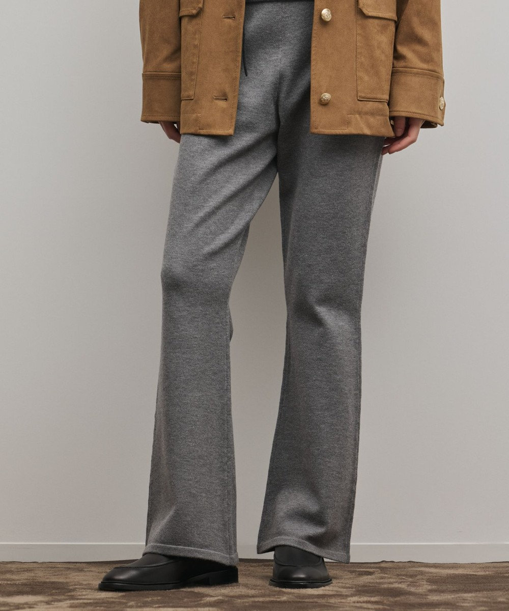 GRACE CONTINENTAL スウェットライクニットパンツ 