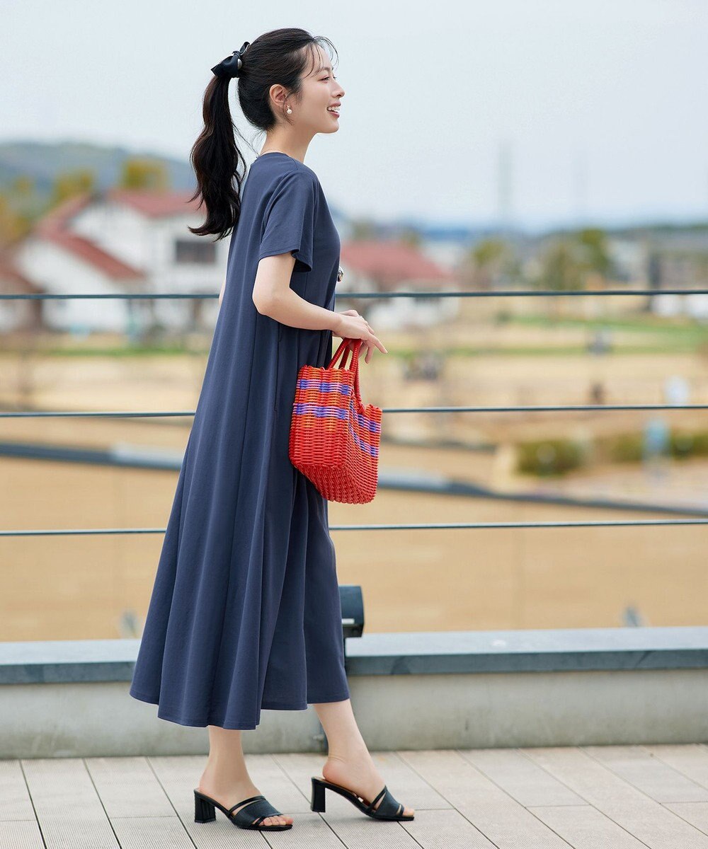 Tiaclasse L 【おのののかさん着用】冷凛(ひやりん)カノコAラインフレアワンピース 