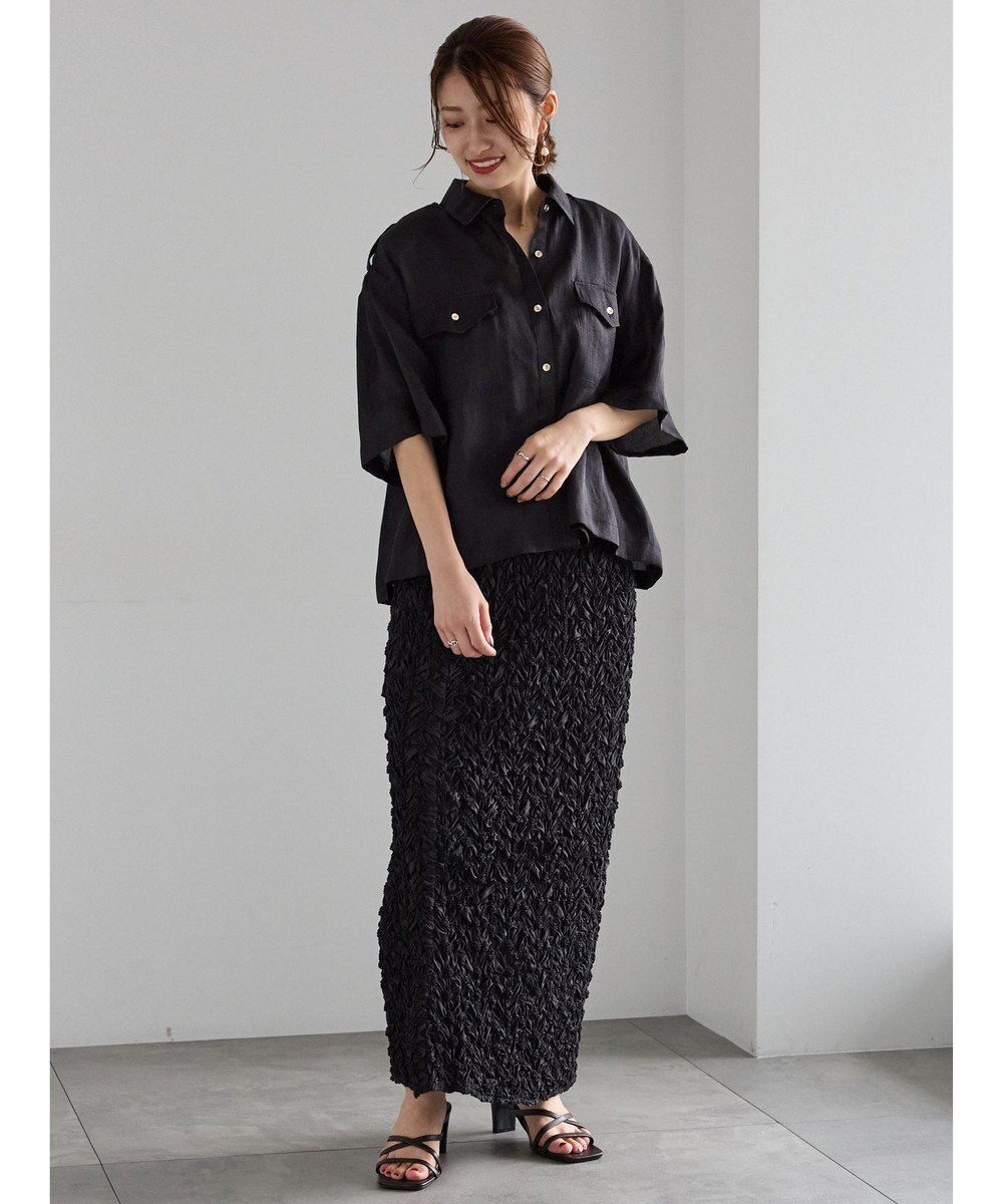 Te chichi シアー半袖Wポケットシャツ 