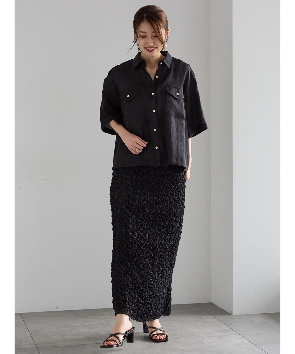 Te chichi シアー半袖Wポケットシャツ 