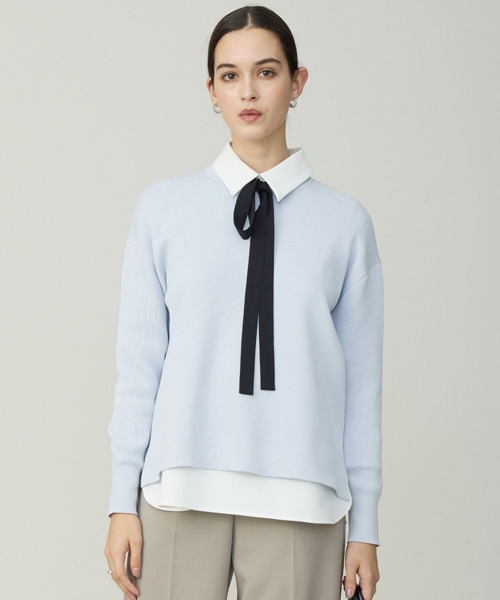 ICB コットンポリエステルスムース  プルオーバー ニット 