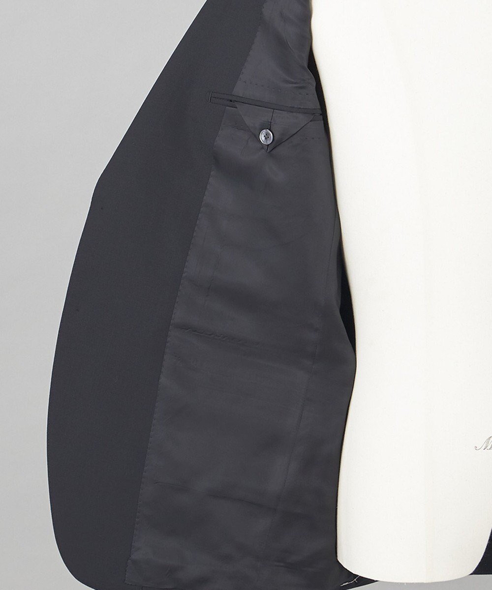 GOTAIRIKU フォーマルシーンにも対応可【ロングシーズン対応】WOOL×POLYESTER ベーシックスーツ（ブラック） 