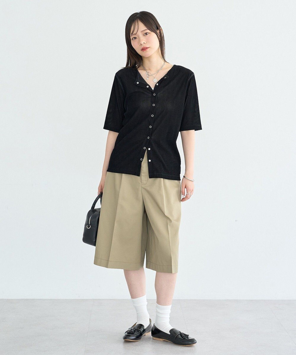 earth music&ecology タックハーフパンツ 