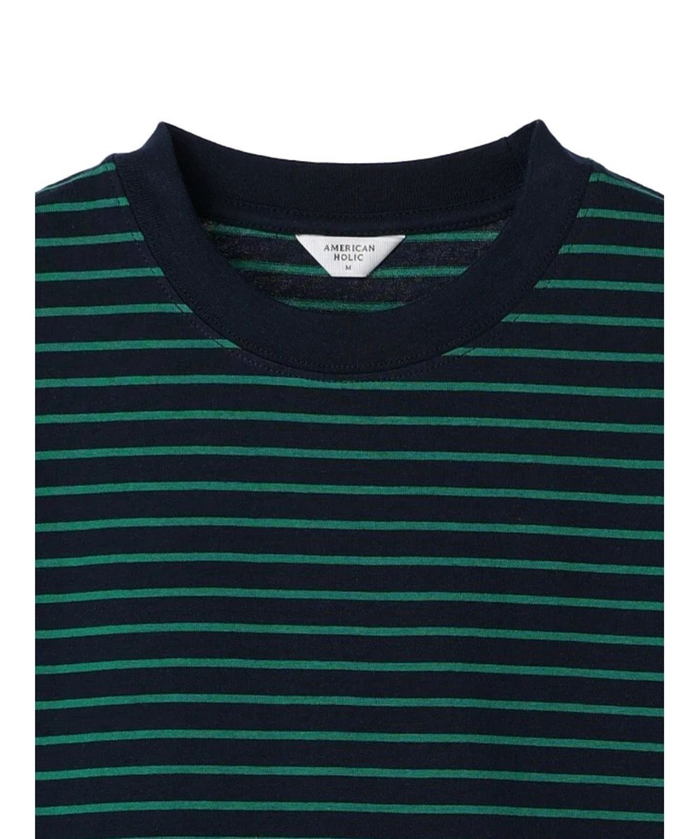 AMERICAN HOLIC ボーダーショートカットプルオーバー 