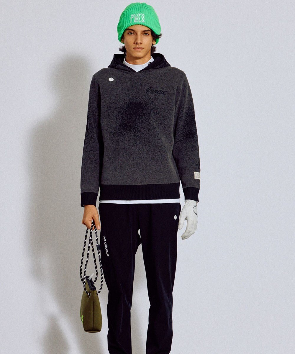 PW CIRCULUS 【手洗い洗濯可】【MEN】グラデーションニットフーディ ゴルフ 