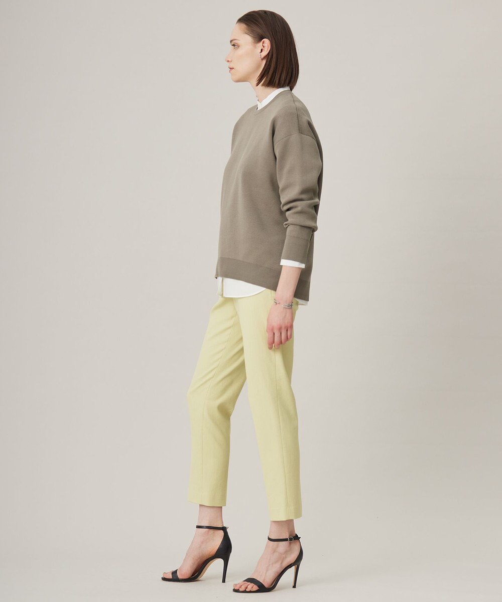 ICB 【WEB限定カラーあり・洗える】コットンポリエステルスムース  ニットプルオーバー 