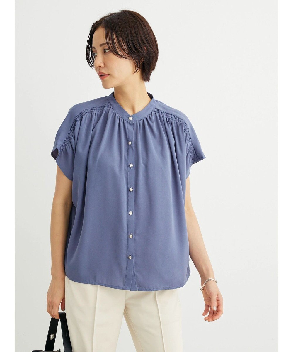 Green Parks ・ＥＬＥＮＣＡＲＥ　ＤＵＥ　イロイロ釦ドルマンブラウス 