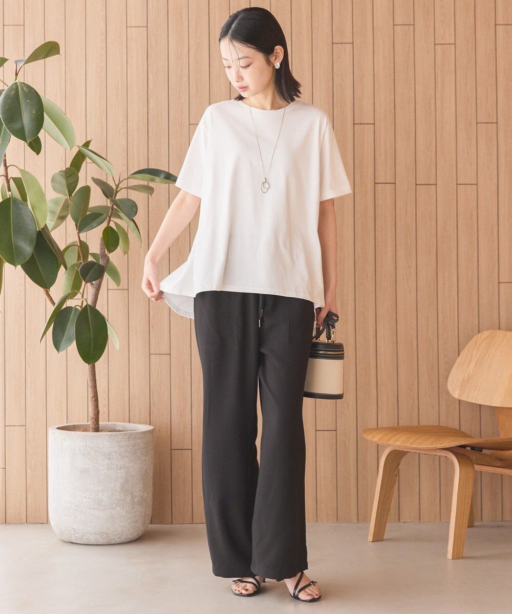 AMERICAN HOLIC 接触冷感バックフレア半袖プルオーバー 