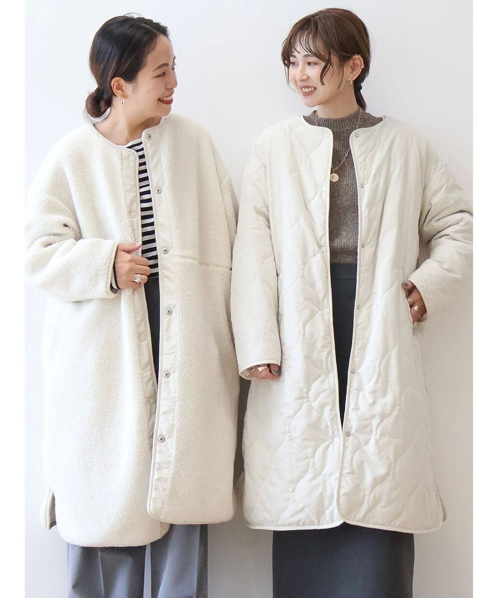 AMERICAN HOLIC 【WEB限定】あったかリバーシブルキルティングコート 