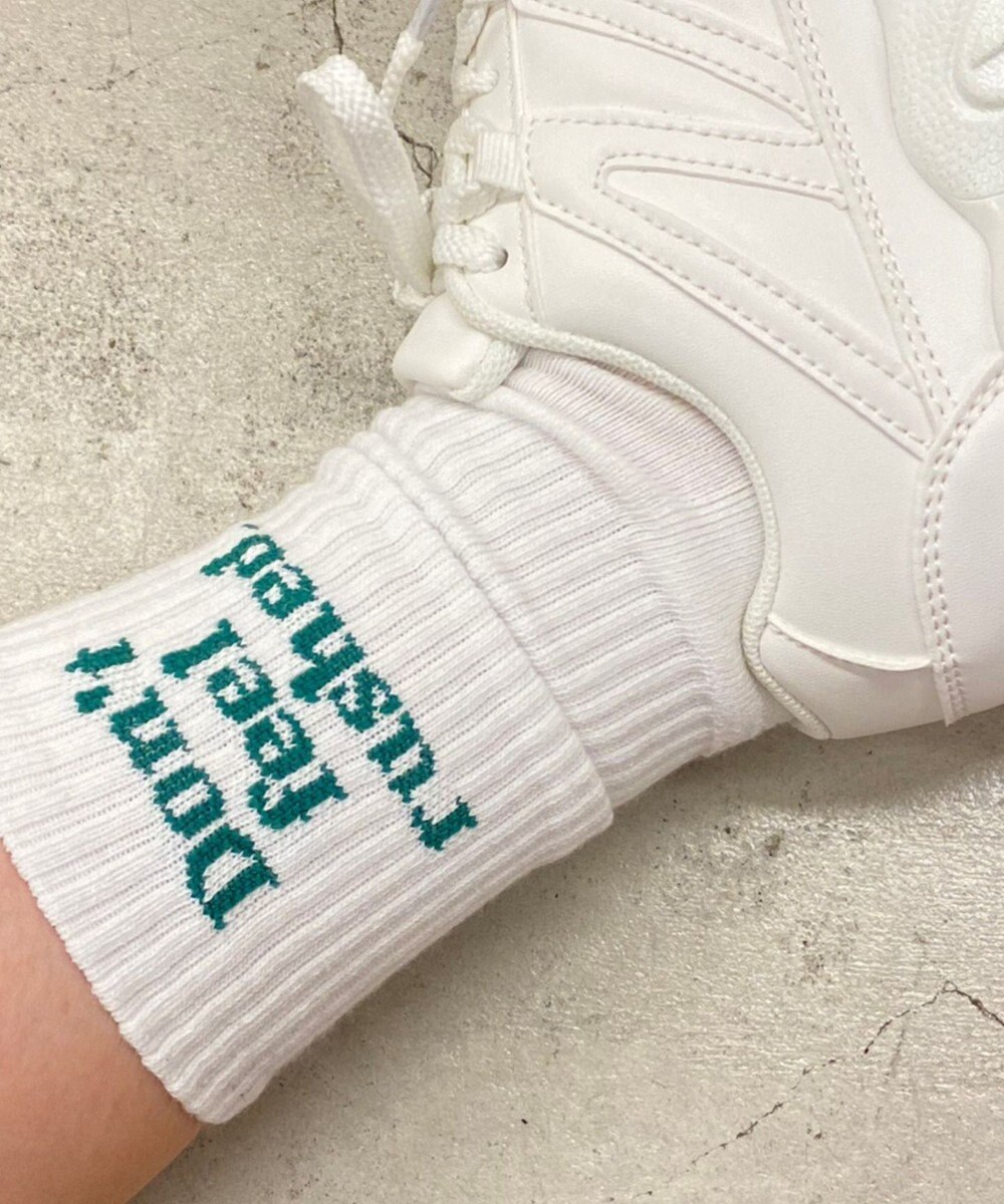 WEGO カラーロゴリブソックス 