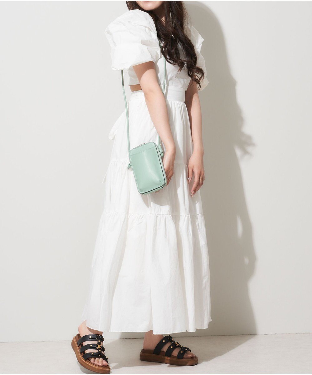 LA BAGAGERIE 【MONICA】サイドノットスクエアポシェット 