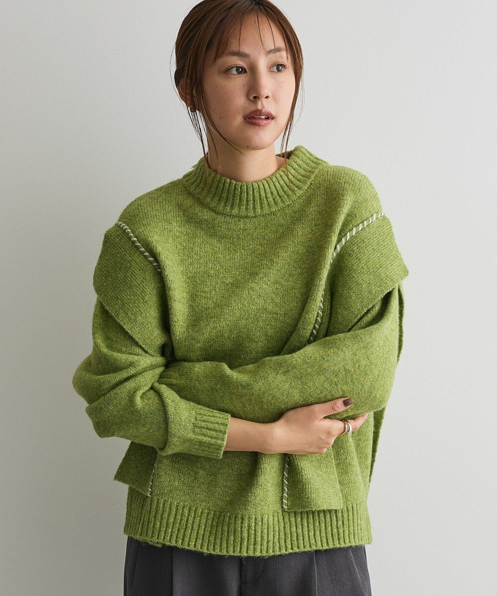 CRAFT STANDARD BOUTIQUE ハンドステッチデザインニットプルオーバー 