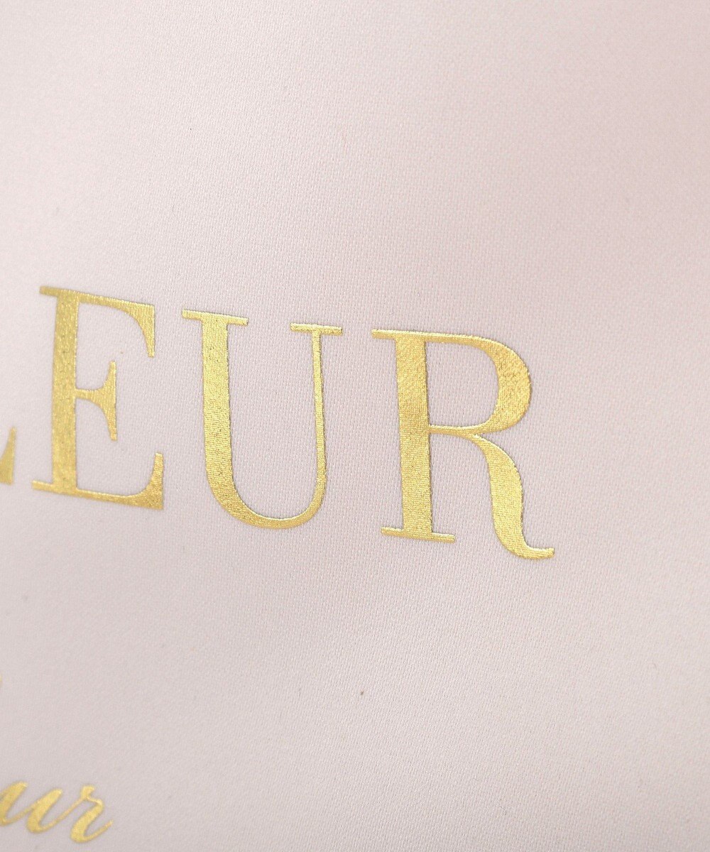 Maison de FLEUR サテンフリルスクエアトートバッグ 