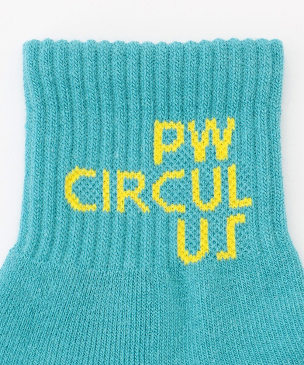 PW CIRCULUS 【虫よけ加工】【MEN】ブランドロゴ ショートソックス  ゴルフ 