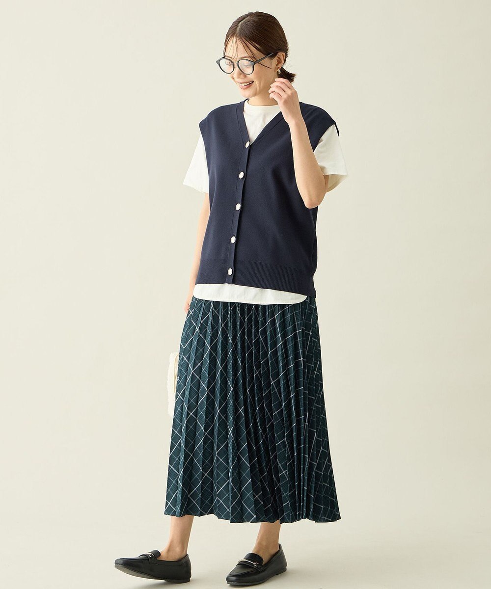 ANY メタルボタンニットベスト 