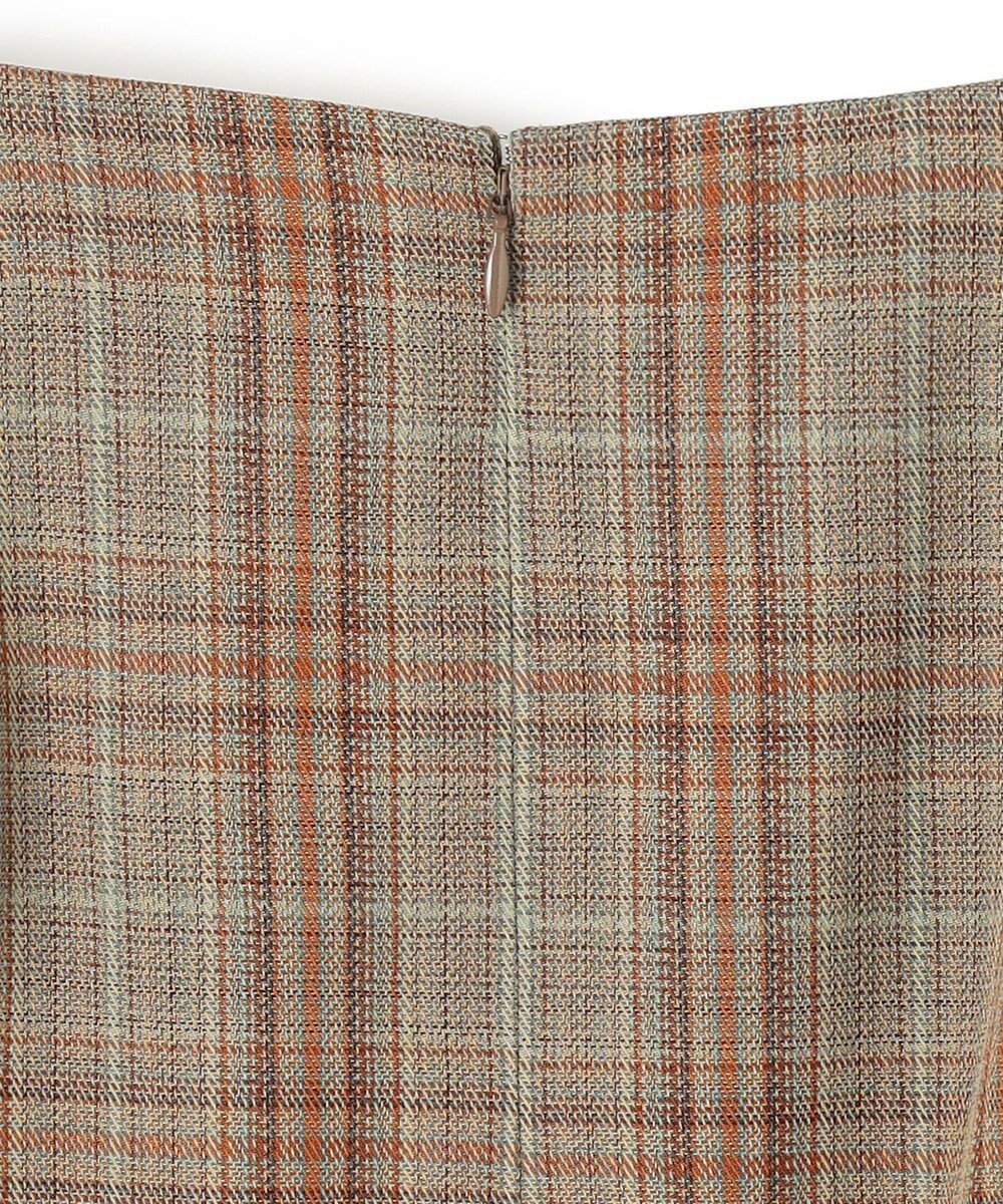 BEIGE， SELMA / チェックウールラッフルスカート 