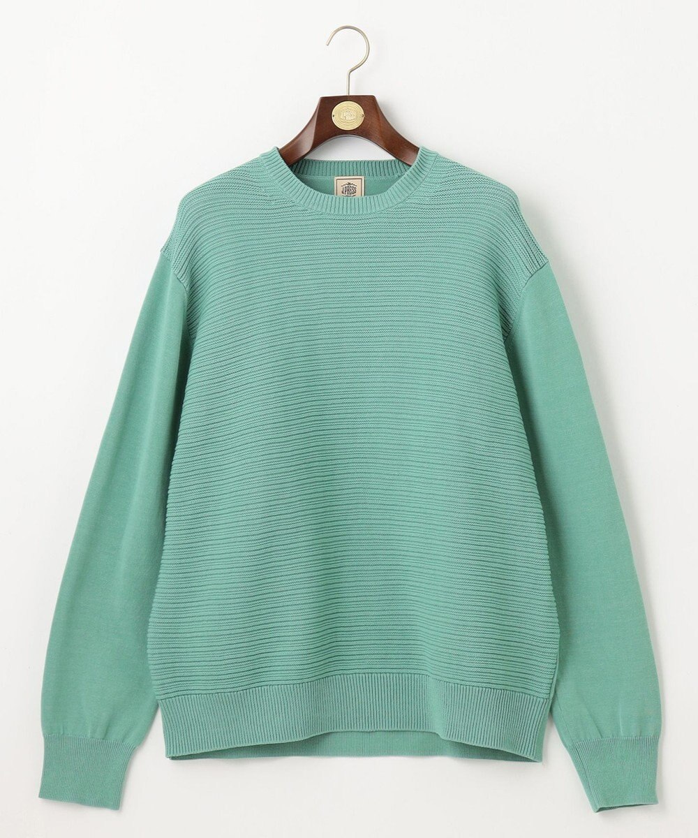 J.PRESS MEN 【KING SIZE】ドライコットン シャドーボーダーニット 