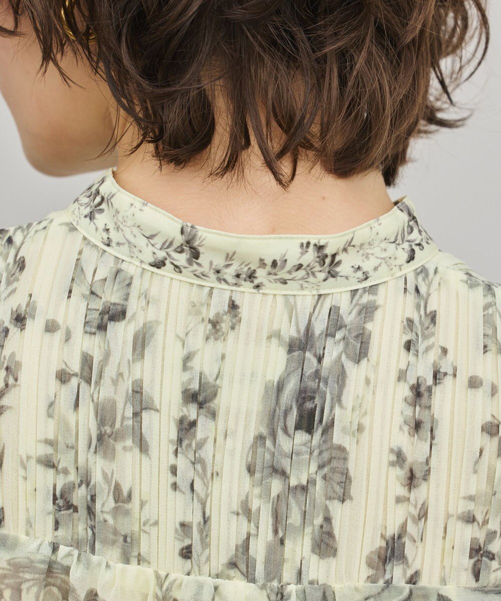 GRACE CONTINENTAL フラワープリントティアードワンピース 