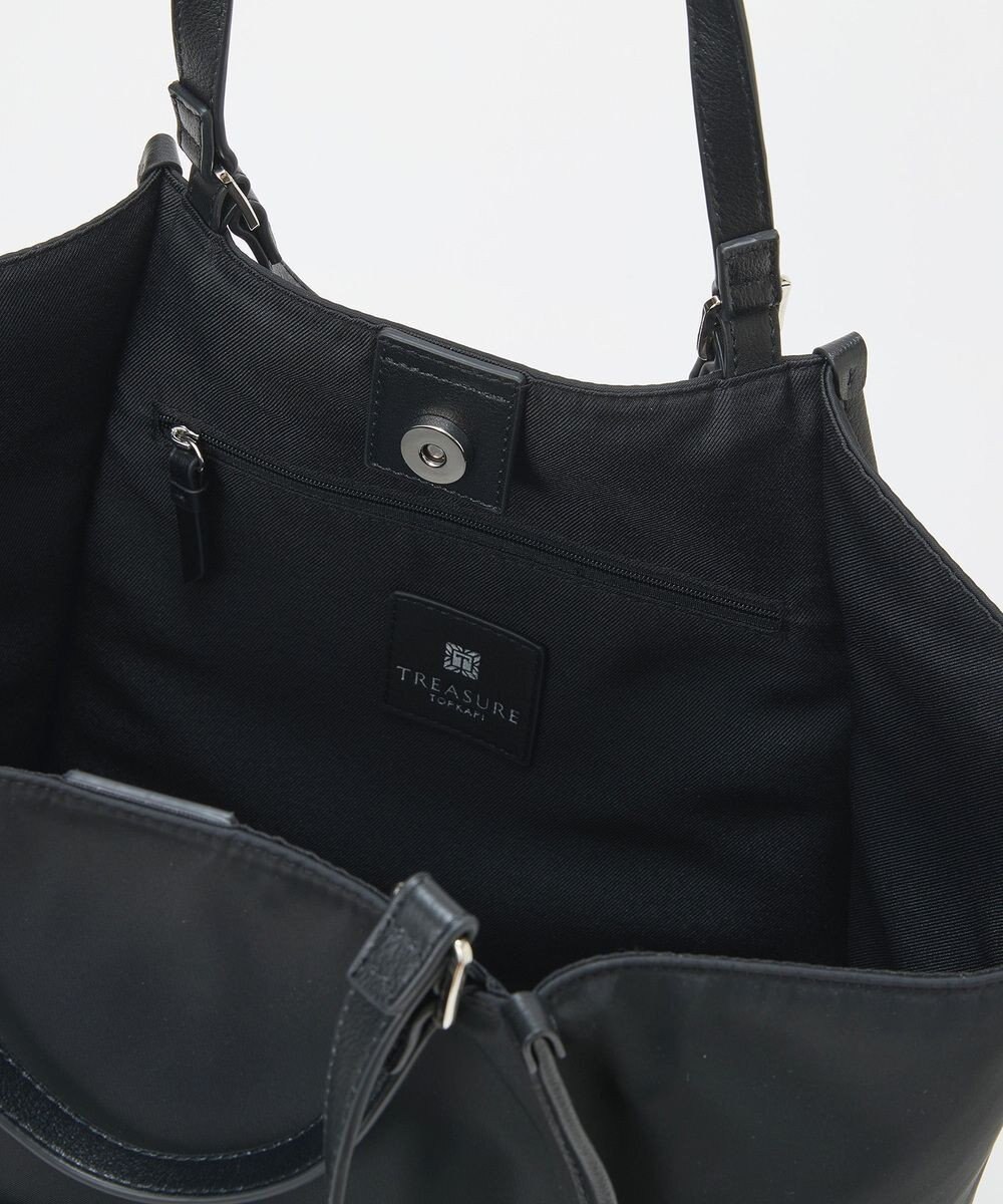 TOPKAPI 【TREASURE TOPKAPI】ナイロン 2way レザーハンドル トートバッグ 