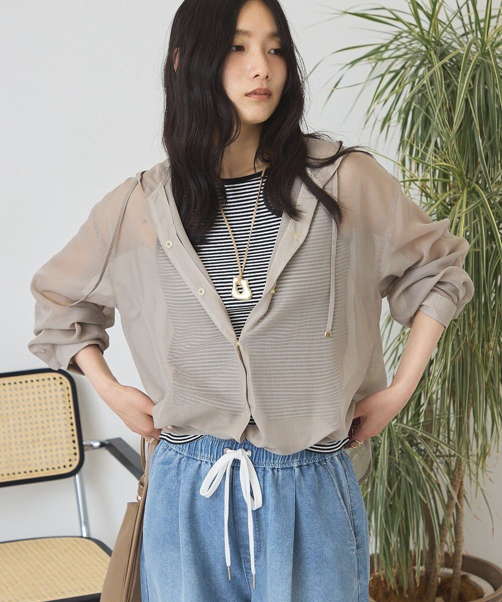 AMERICAN HOLIC シアーフーディーシャツ 