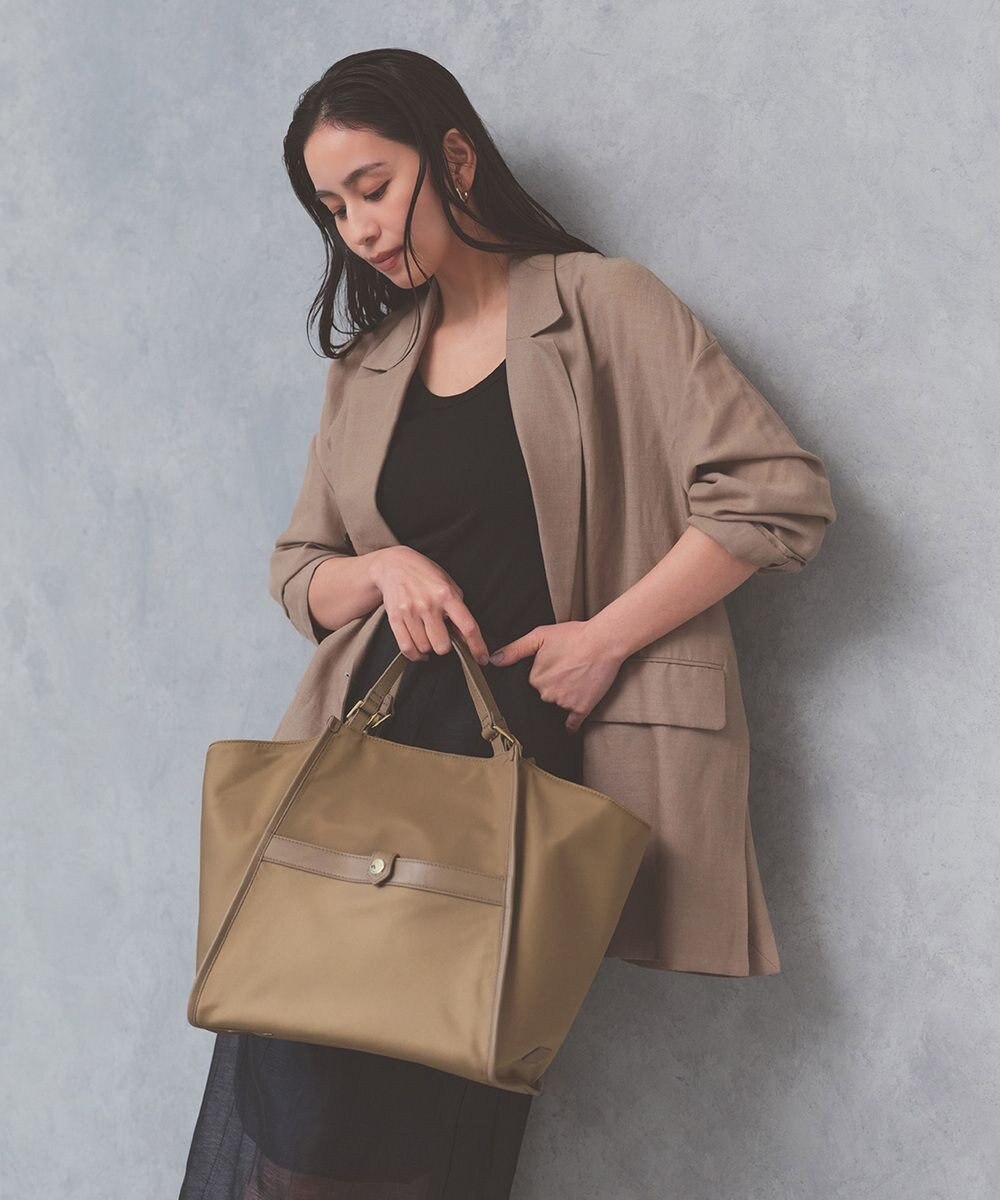 TOPKAPI 【TREASURE TOPKAPI】ナイロン 2way レザーハンドル トートバッグ 