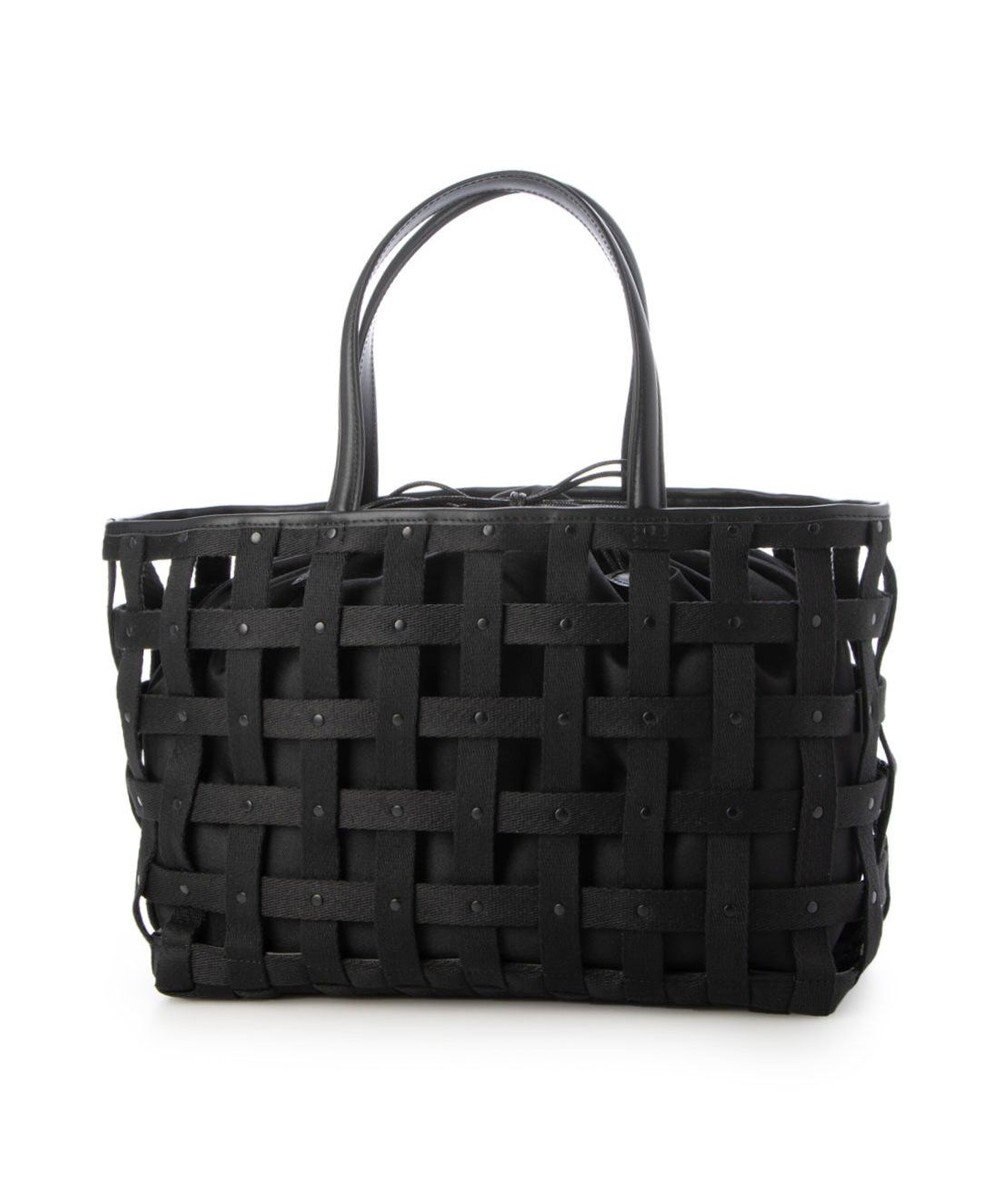 UNBILLION ペルケ perche / テープ透かし格子トートバッグL 