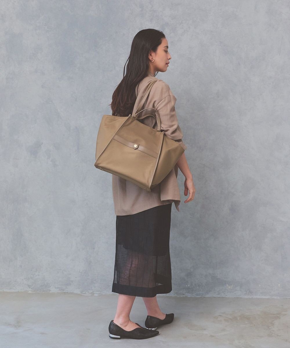 TOPKAPI 【TREASURE TOPKAPI】ナイロン 2way レザーハンドル トートバッグ 