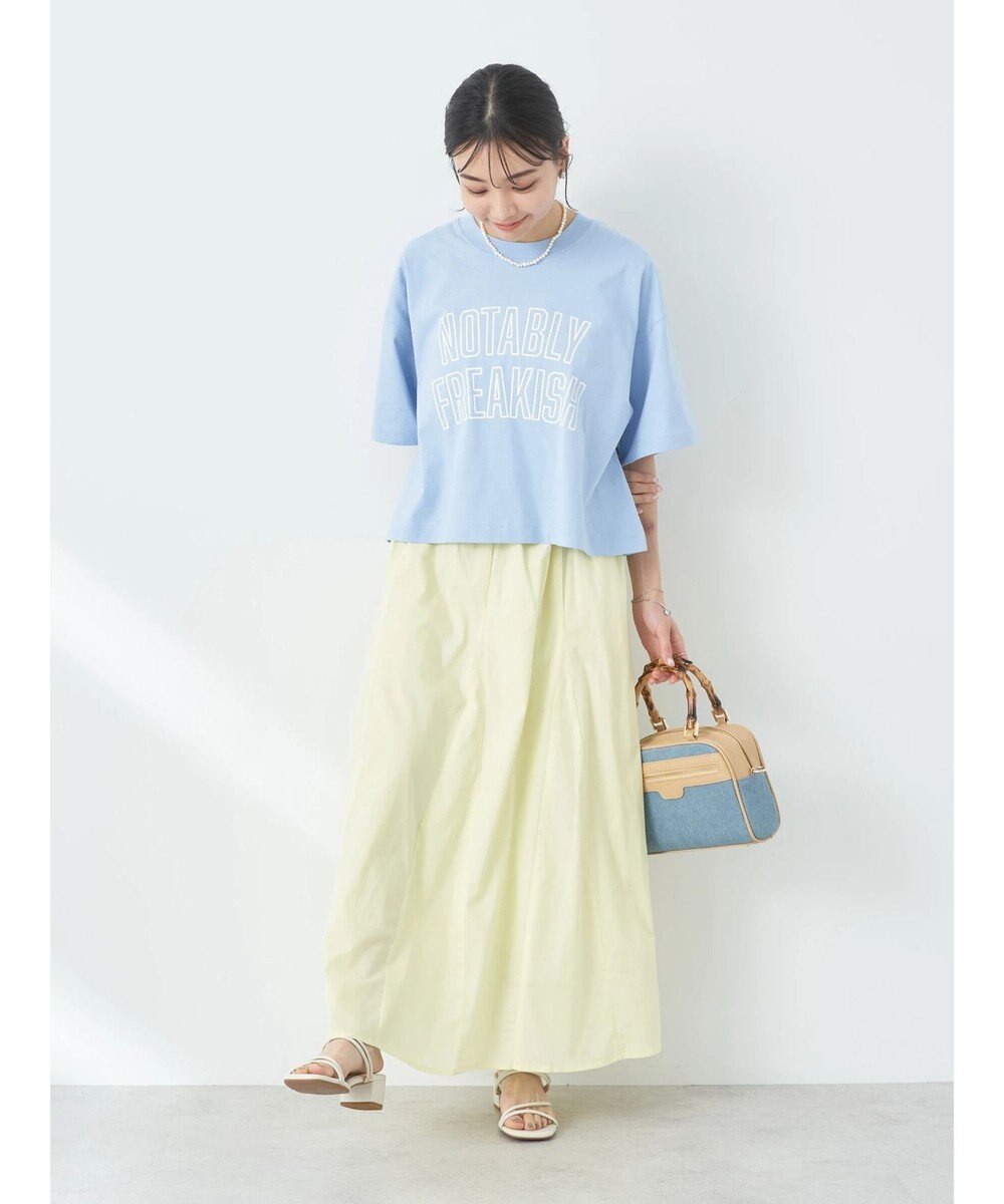 earth music&ecology ポプリンフレアスカート 