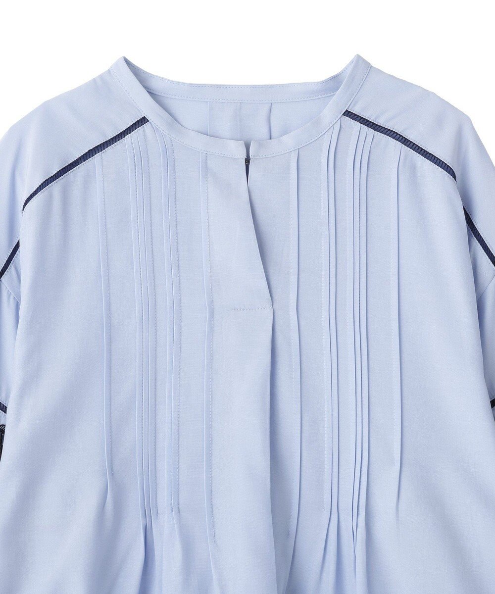 YECCA VECCA レース切替スキッパーブラウス 