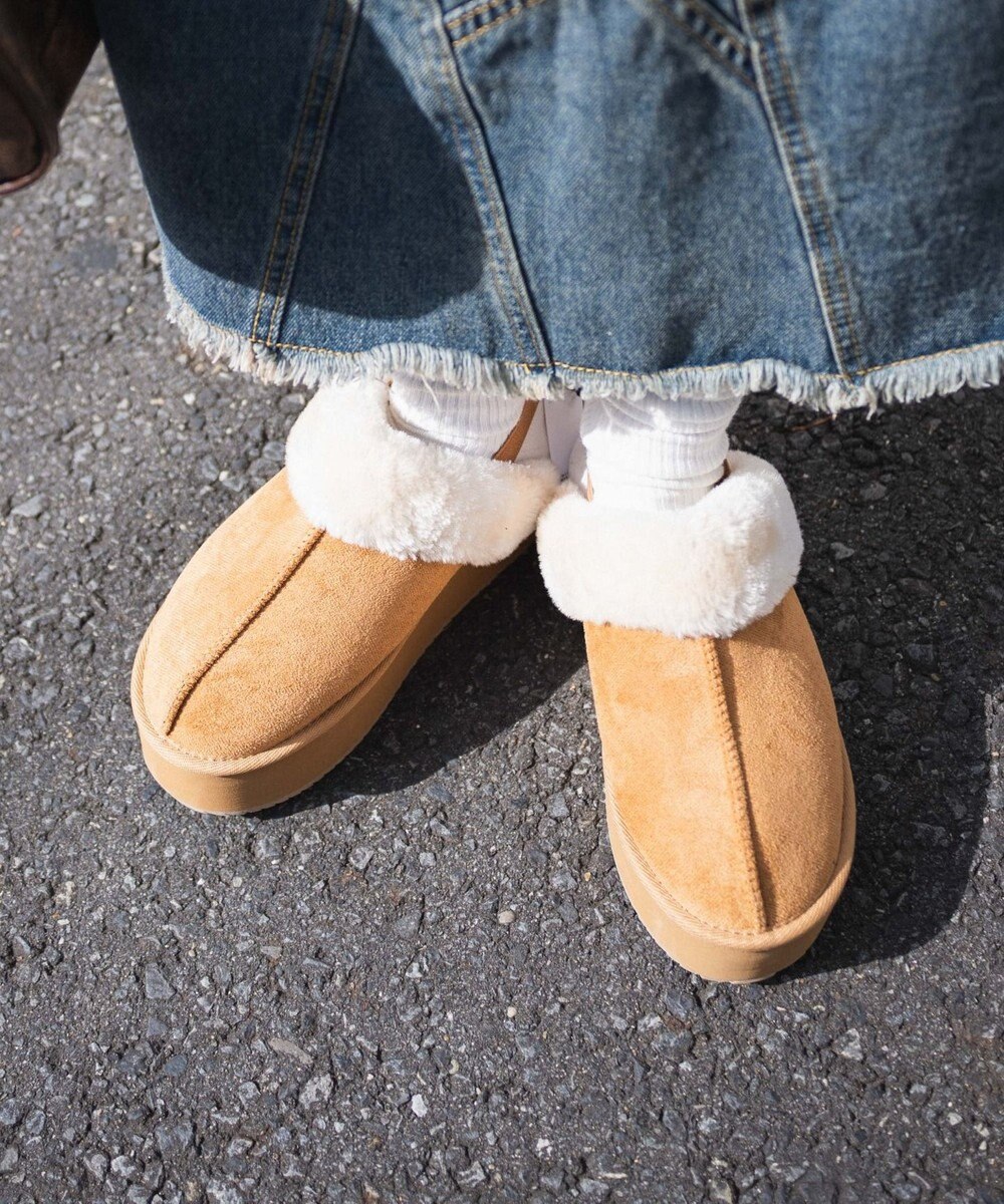 WEGO 厚底Fムートンサボ 