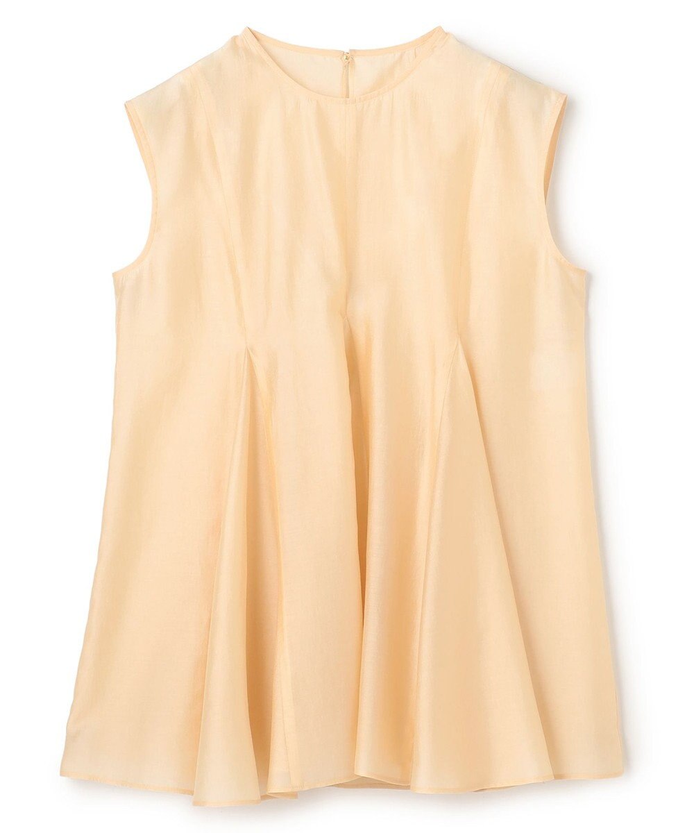 BEIGE， AMARYLLIS / シアー 切り替えフレアブラウス 