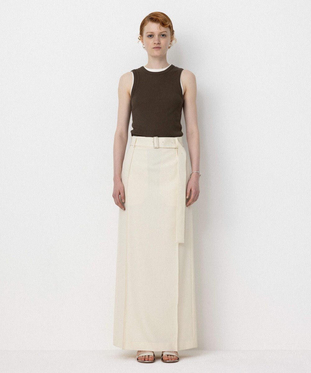 NAVE 【Nave・セットアップ可】ウールポリエステルツイルスカート 