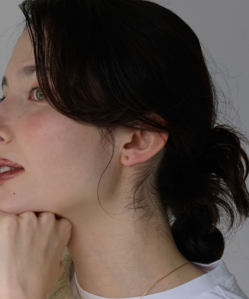 Phoebe 【金属アレルギー対応】3setメタルピアス　ゴールド/サージカルステンレス 