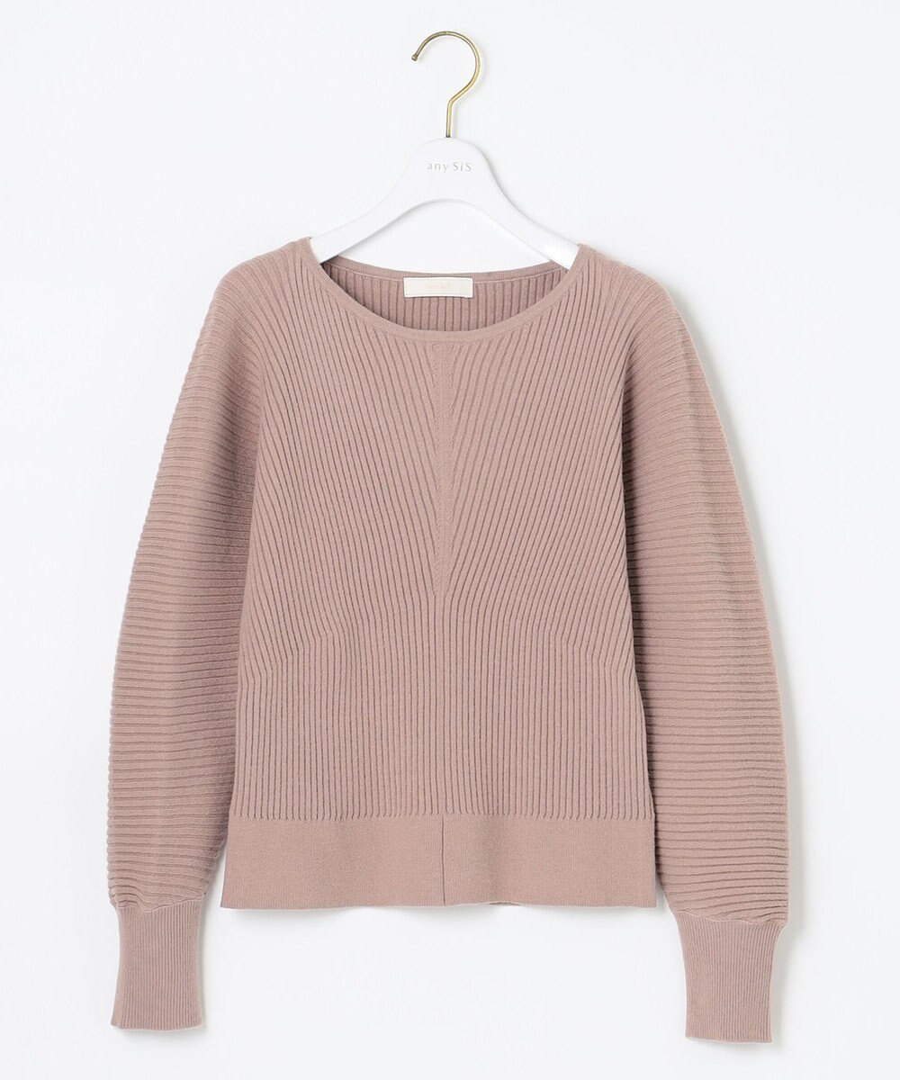 ANY SIS L 【洗える】アレンジRIB ニット 