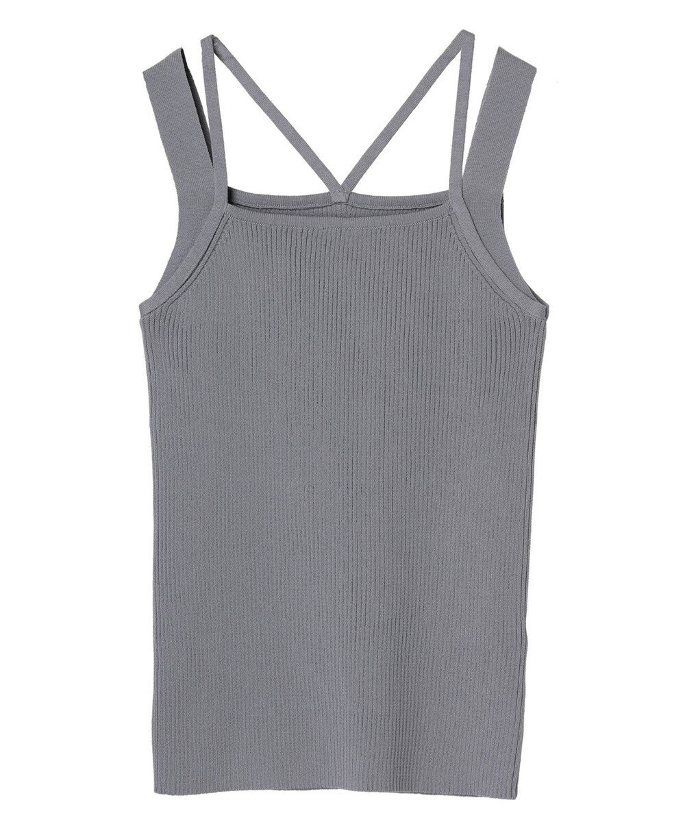 earth music&ecology レイヤードニットタンクトップ 