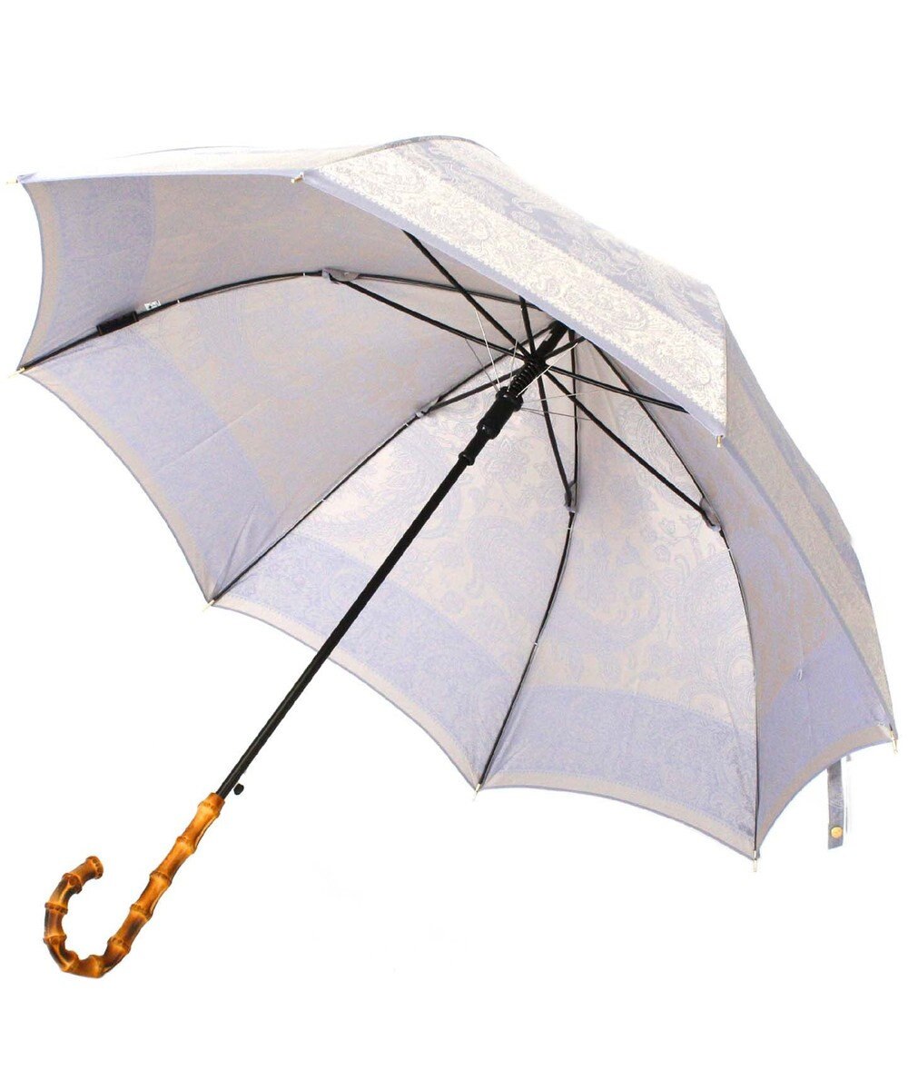 槇田商店 Kirie ペイズリー アイスブルー 長傘 