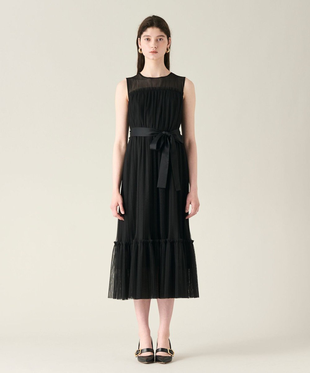 GRACE CONTINENTAL プリーツロングドレス 