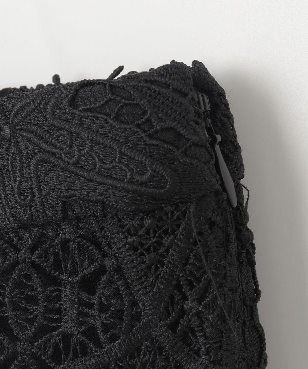 GRACE CONTINENTAL ケミカルレースパッチワークスカート 