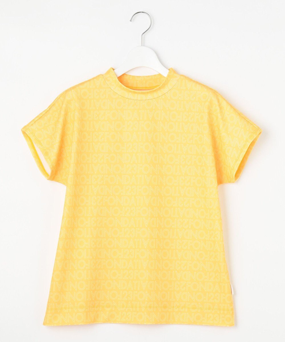 23区GOLF 【WOMEN】【23Fondation/WEB&一部店舗限定】ロゴ総柄 モックネックシャツ 