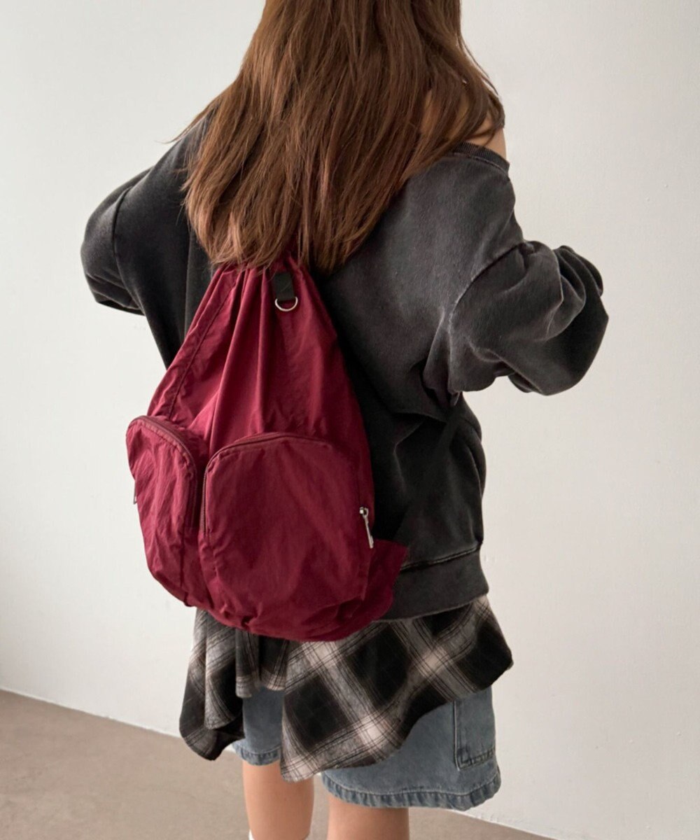 WEGO 【ユニセックス着用ITEM】ポケットデザインナップサック 