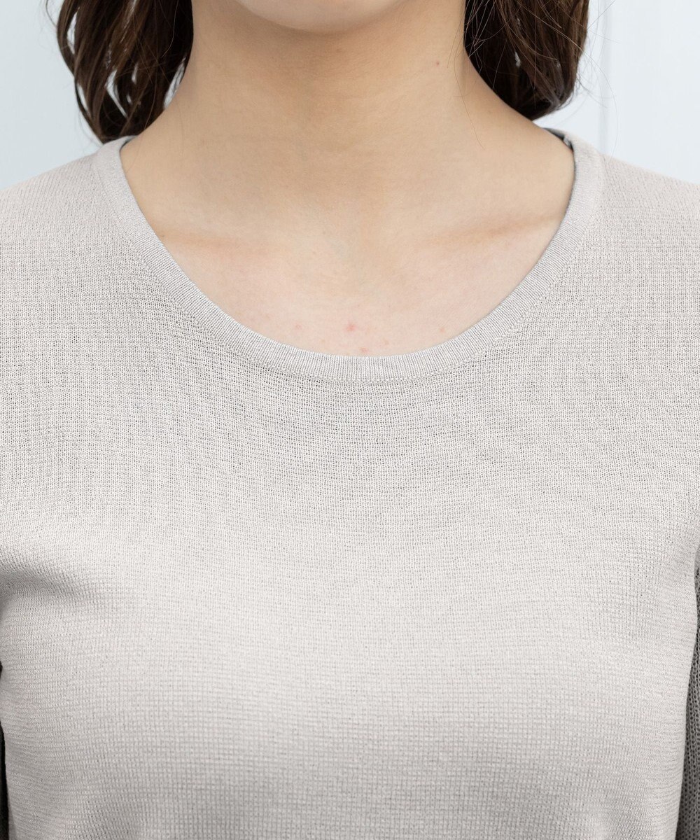 Tiaclasse 【洗える】シアースリーブニットトップス 