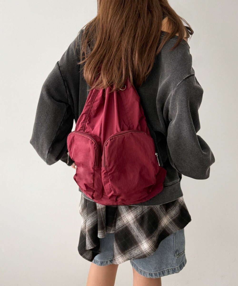 WEGO 【ユニセックス着用ITEM】ポケットデザインナップサック 