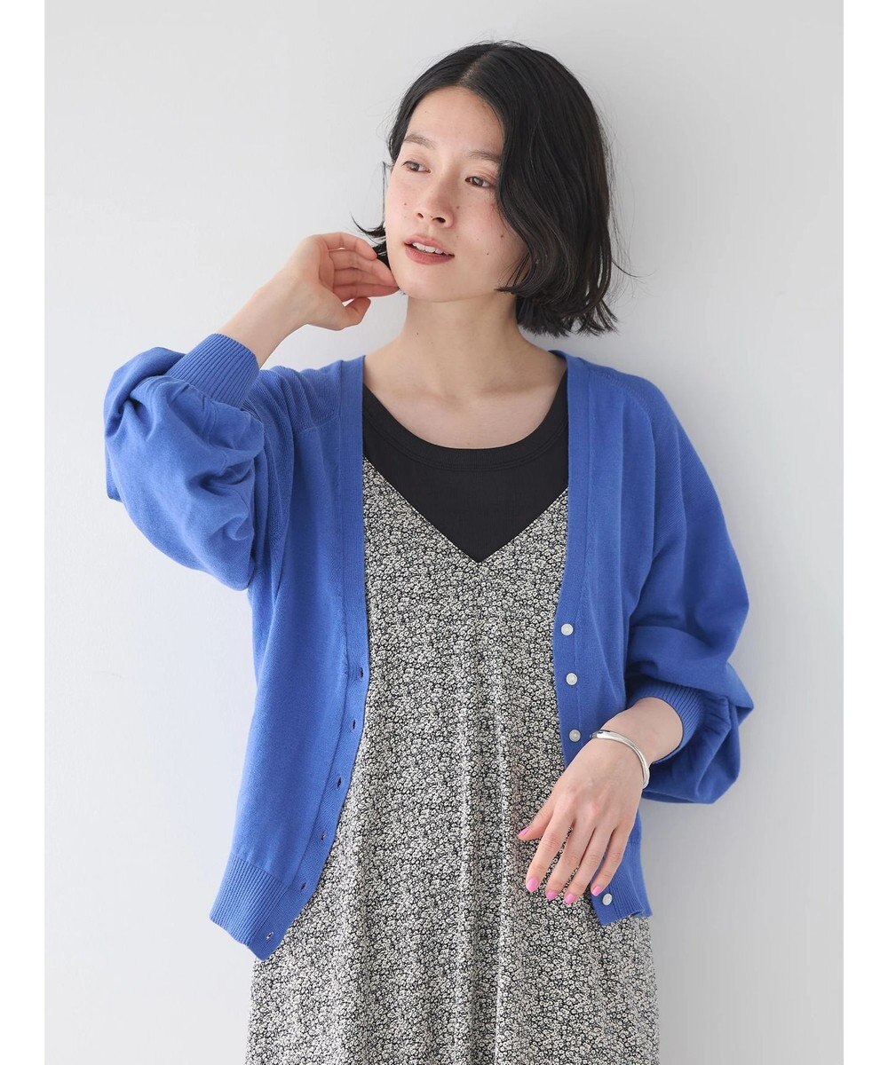 AMERICAN HOLIC 袖ボリュームショートニットカーディガン 