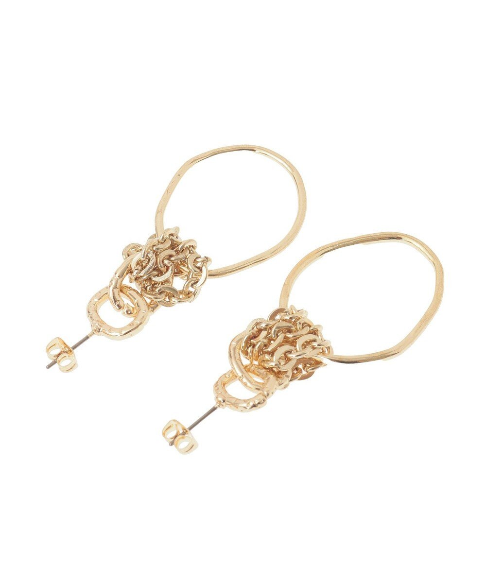 YECCA VECCA フープチェーンピアス 