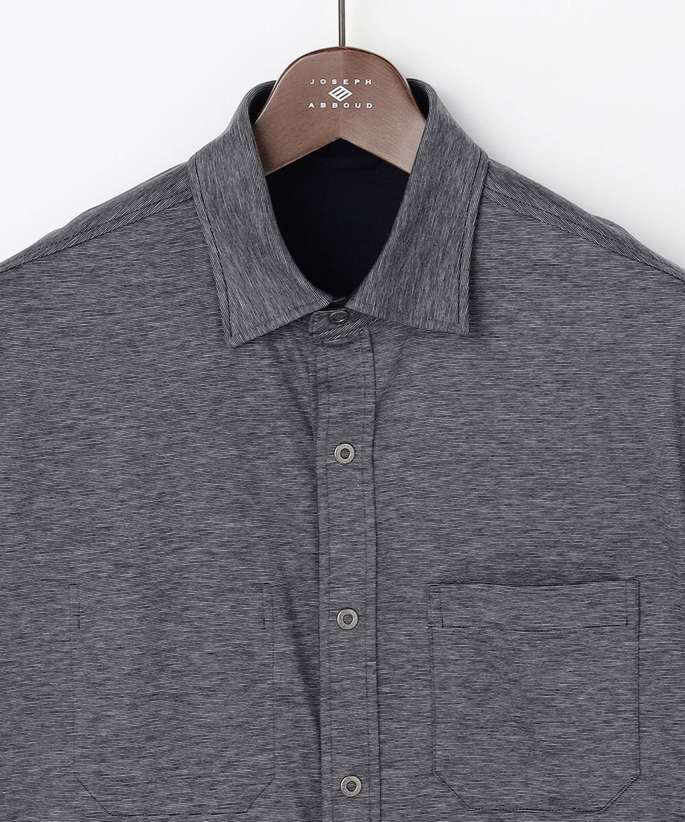 JOSEPH ABBOUD 【キングサイズ・ジャージー素材・ストレッチ】バーシブルジャージー シャツ 