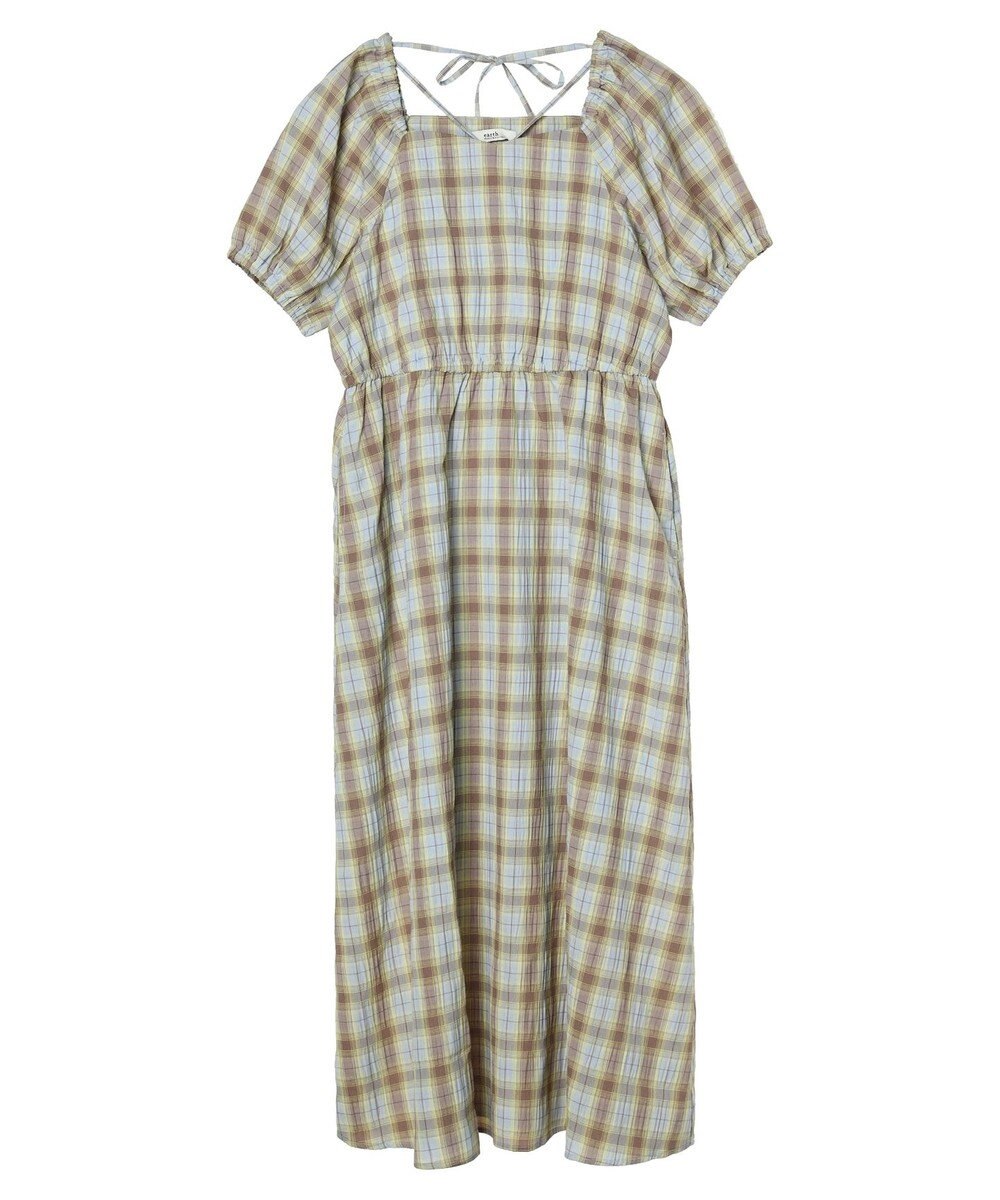 earth music&ecology ホルターネックシャーリングワンピース 