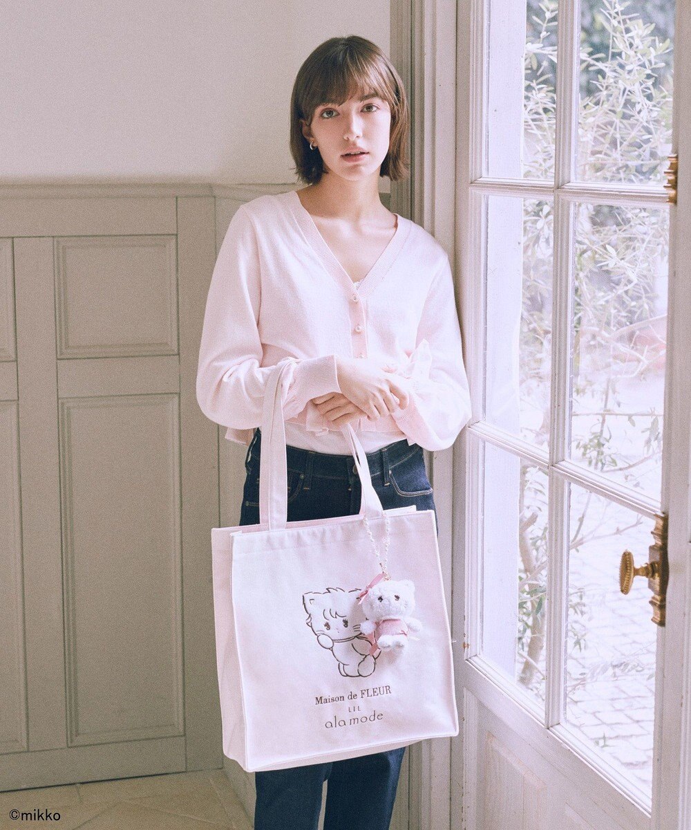Maison de FLEUR Lil ala mode スクエアトートバッグ 